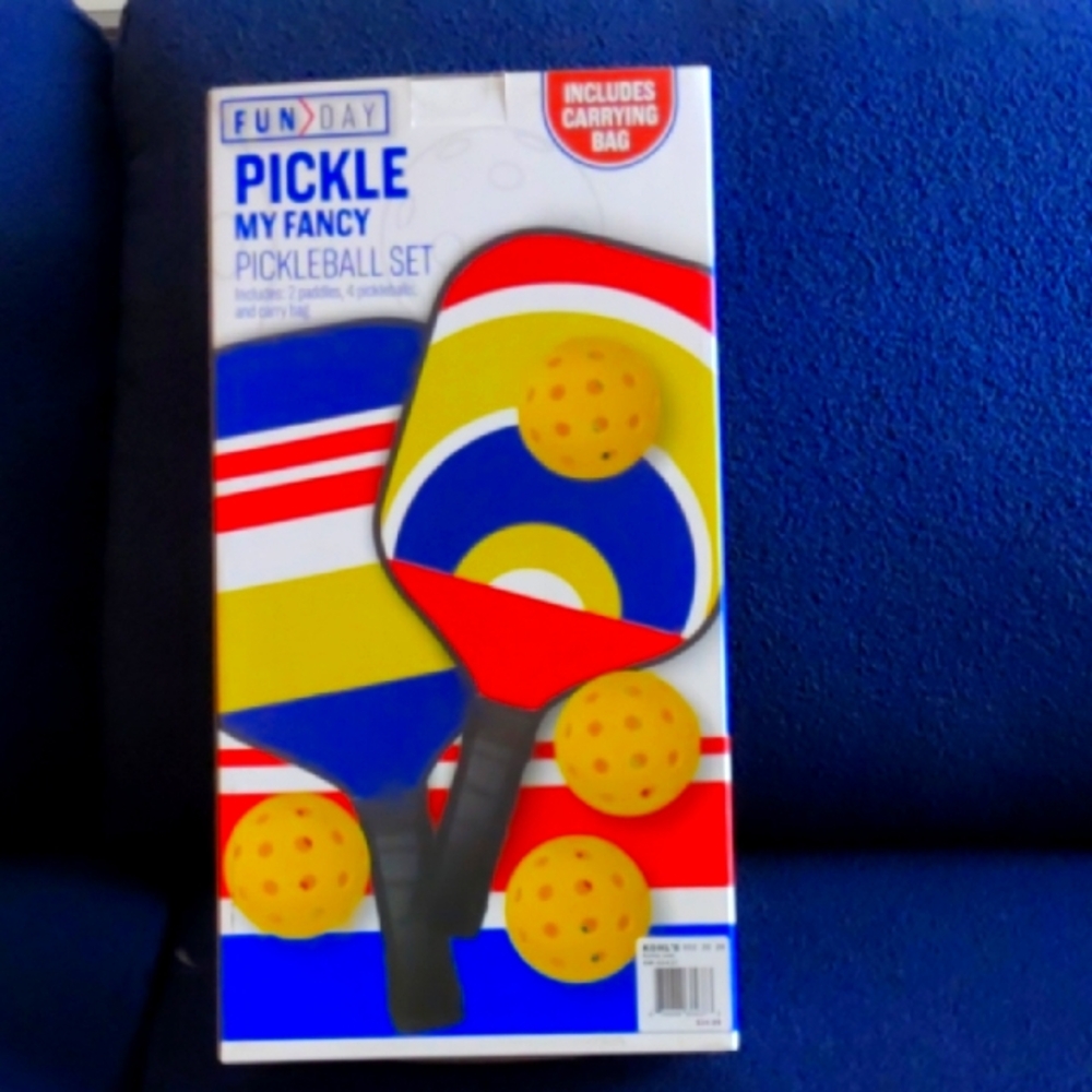 Pickle My Fancy Pickleball Set - Red, Yellow, Blue